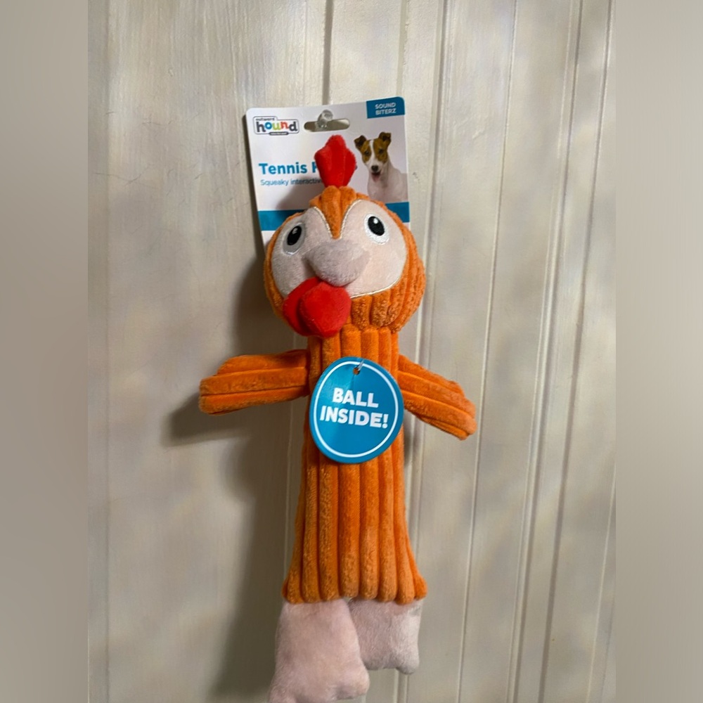 Tennis Head  Plush Toy By Outward Hound - Interactive 12”- New, With Tags